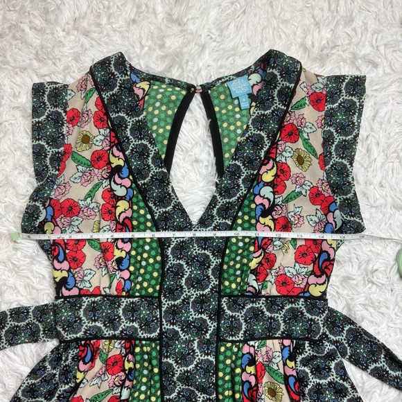 Alice Through the Looking Glass Mini Dress | Alice in Wonderland | Multicolor - Picture 11 of 12